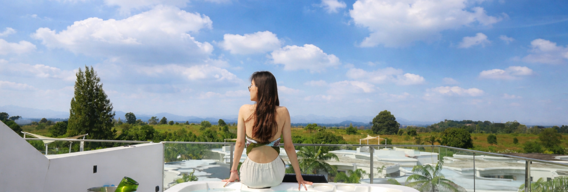 1 ห้องนอน อพาร์ตเม้นท์มีอ่างจากุซซี่ส่วนตัว